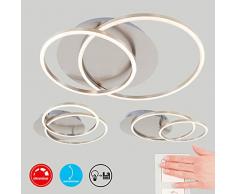 Briloner Leuchten 3228-012 LED, plafonnier Ã Gradation, INCL. Fonction mÃ©moire, orientable, 3.200 Lumen, Nickel Mat, Ã 30cm, 40 W, MÃ©tal