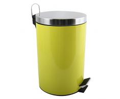 MSV 100213 Poubelle Inox/Polypropylène Vert 12 L