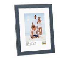 Deknudt Frames S41VK6 Cadre Photo RÃ©sine Fin Bleu 9 x 13 cm