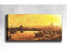 Bonamaison Peinture sur toile, multicolore, 30 x 90 cm - ConÃ§u et fabriquÃ© en Turquie