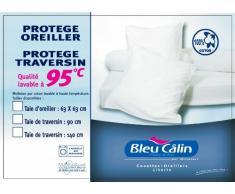 Bleu CÃ¢lin ProtÃ¨ge Oreiller Lavable Ã 95Â°, Blanc, 63x63 cm, POR0