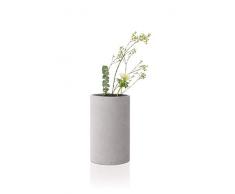blomus Coluna Vase en polystone Gris Clair Hauteur 20 cm à 12 cm