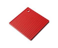 Zeal résistant à la Chaleur antidérapant Texture Nid dabeille Tapis de Dessous de Plat, en Silicone, Rouge, 22 x 22 x 22 cm