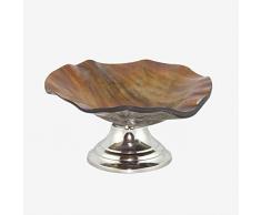 Better & Best Centre Plat Rond argentÃ©, Dimensions 21,2 x 21,2 x 11,6 cm, matÃ©riau : Tige/mÃ©tal, Taupe, Taille Unique