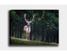 Bonamaison Peinture sur toile, multicolore, 50 x 70 cm - Conçu et fabriqué en Turquie