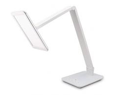 FeinTech LTL00100Â lampe de bureau LED Smart-Touch 550 lumen, LuminositÃ© et couleur dimmable, USB, 10Â watts, Blanc [Classe Ã©nergÃ©tique A]