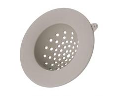 iDesign Austin Filtre dÃ©vier ou de Lavabo, Grille Filtre Ronde en Silicone, Gris