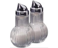 Fackelmann 46989Â Sucre Doseur, Verre, Argent, 56.2Â x 60.1Â x 32.6Â cm, 2Â unitÃ©s