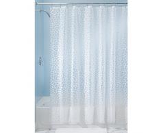 InterDesign 26580EU Pebblz, rideau de douche PEBA sans PVC, 180 x 180 cm - Blanc clair