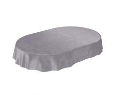 ANRO Nappe cirée en Toile cirée Motif Tour Eiffel Paris Amour Romantique Ovale 180 x 140 cm 140 x 180 cm