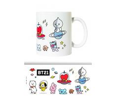 Grupo Erik TAZ042 Mug BT21 Groupe 100% Officiel | Tasse en CÃ©ramique | 330ml