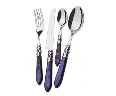 Bugatti ALC2M-S4250 Aladdin MÃ©nagÃ¨re de 24 PiÃ¨ces Service de Table Acier/ABS Bleu 39 x 27 x 5 cm