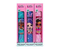 L.O.L. Surprise ! Crackers de NoÃ«l gÃ©ants 55 cm avec Cadeaux Fantaisie de NoÃ«l, Autocollants et Feuilles dactivitÃ©s Lol Dolls Lol Confetti Pop