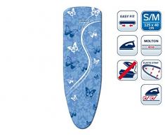 Leifheit AirBoard Thermo Reflect Papillons Housse de rechange pour Table Ã Repasser, Bleu, 125 x 40 cm
