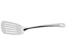Fackelmann Spatule ajourée Lara 33cm en INOX, Acier Inoxydable, Argent, 33 x 7,8 x 3,5 cm