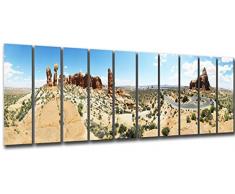 Tableau Moderne Photographique, Impression sur bois, Paysage du parc national des Arches, 335 x 62 cm, ref. 26075
