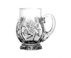 Crystaljulia 6078 Cristal Poli schleudersternmuster Verre à bière 0,5 l