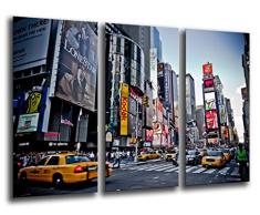 Tableau Moderne Photographique, Impression sur bois, New York, New York City, Gratte-ciel, 97 x 62 cm, ref. 26026