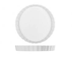 H&H Moule à tarte, porcelaine, blanc, 27,5 cm