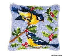 Kit coussin au point noué 2 Oiseaux