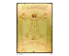 onthewall Da Vinci Vitruve 30Â x 40Â cm Affiche dart dimpression