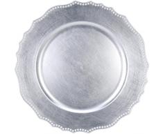 MI CASA - Assiette Ronde argentÃ©e 33 cm, Ã 33 cm