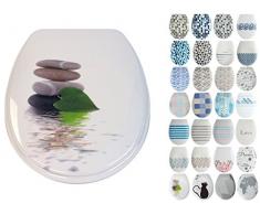 MSV 141740 Abattant WC Lingga en Duroplast avec softclose, Plastique, multicolorÃ©, 30 x 20 x 15 cm