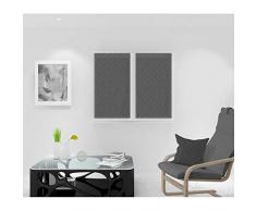 Soleil docre Kiel Brise bise, Voile, Polyester, Gris, 45 x 90 cm