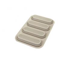 silikomart 21.002.13.0065 Moule Ã Mini Baguettes, Silicone, Gris, 20,4 x 30,8 x 2,8 cm