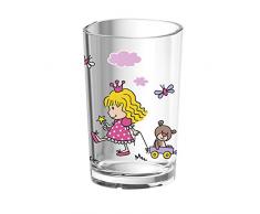 Emsa Gobelet pour Enfants, Motif Princesse, Lavable au lave-vaisselle, Plastique, Transparent/Rose, Kids, 516274