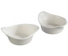 GEFU 35390 Inspiria Ramequins pour Crème Brûlée Céramique Blanc 16 x 7,9 x 14,1 cm 2 Pièces