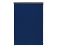 Store Enrouleur occultant Thermique Bleu 80 x 210 cm sans perçage Store Enrouleur occultant avec Cordon de Serrage latéral Blackout Revêtement argenté