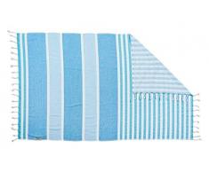 baidani Blue (Shades de ZusenZomer Casablanca Serviette Fouta 90Â x 160Â cm), Coton, Multicolore, 160Â x 90Â cm