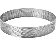 LACOR 68537 Cercle Rond perforÃ© d 7 h 2cm, Acier Inoxydable, Gris, 7 cm