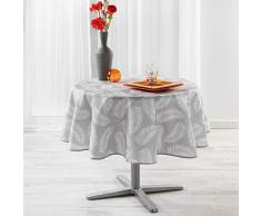 NAPPE RONDE (0) 180 CM POLYESTER IMPRIME LIFETTE GRIS