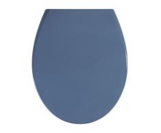 Wenko 22403100 Abattant WC Samos, Duroplast, Easy Close, Bleu ardoise