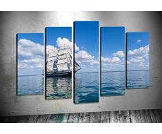 Bonamaison Peinture sur toile, multicolore, 100 x 60 cm, 5 unit - ConÃ§u et fabriquÃ© en Turquie