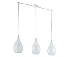 Eglo 94388Â A + + to E, suspension, acier, E27, Blanc, 99Â x 19Â x 110Â cm