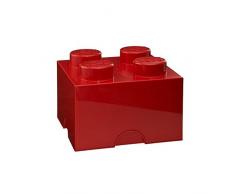 Lego Boite Rangement Lego Rouge M 4 plots