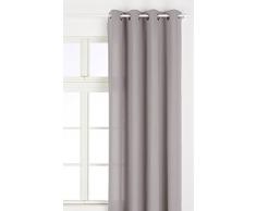 Linder 511/91/375FR/135 Rideau à Åillets Coton/Lin Gris Foncé 135 x 260 cm