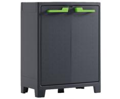 KETER | Armoire basse MOBY, Anthracite, Cabinets, 0x44x44x100 cm