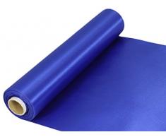 Oaktree UK Rouleau de Tissu satinÃ© pour Chemin de Table de Mariage, Chemin de Table, Ã©charpes et guirlandes Bleu Roi 20 m