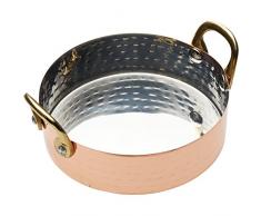 Kitchencraft ArtesÃ Mini Plat de Service/Sauce Bol, 12Â cm (11,4Â cm)Â âÂ martelÃ© Finition cuivre, Acier Inoxydable, DorÃ©, 12.3Â x 15Â x 6Â cm