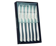Arcos 378200 Ensemble 6 Steak Lame Lisse, Acier Inoxydable, Argent, 23,2 x 8,8 x 2,6 cm