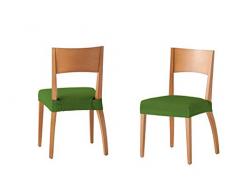 Housse pour chaise housse de chaise assise 24x30x6 cm vert, 2 UnitÃ©s