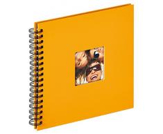 Walther Album Photo à Spirales Fun Design maïs Jaune Album Photo, Structure Couverture, Jaune, 26 x 25 cm