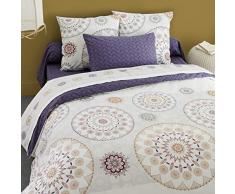 Housse de couette imprimée Selma Violet