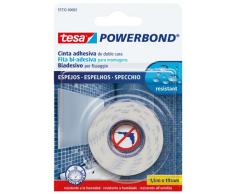 Tesa 55732-00002-02 Powerbond Ruban adhésif double face fort spécial miroir 1,5 m x 19 mm
