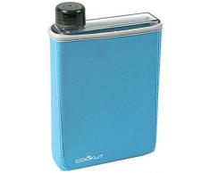 COOKUT Manta Plat Isotherme Bouteille Facile à Transporter, 40 cl, Plastique, Bleu, 40 cl
