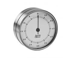 Jamie Oliver Minuteur de Cuisine, Acier Inoxydable, Silver, 7,9 x 7,9 x 3,3 cm